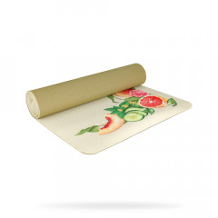 Yoga mat with Ketel One botanical branding